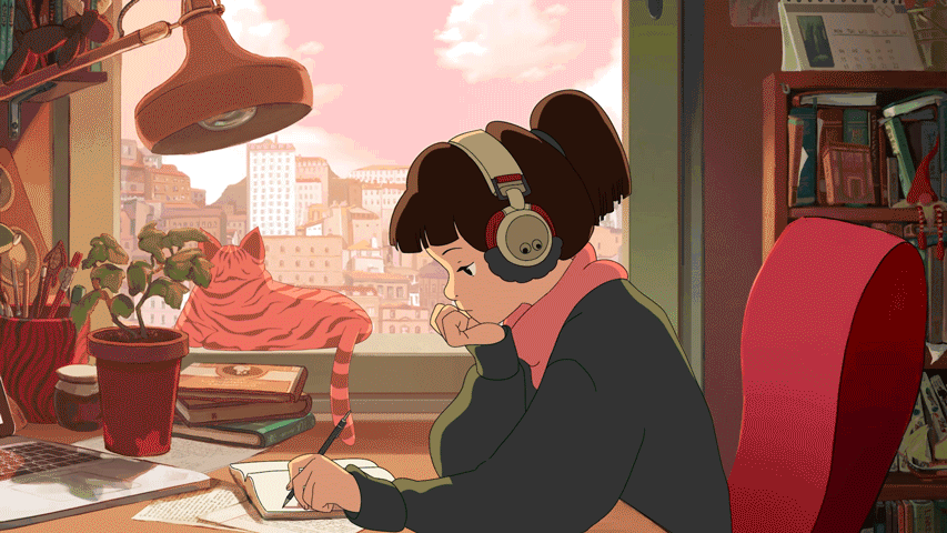 LoFi studio illustration